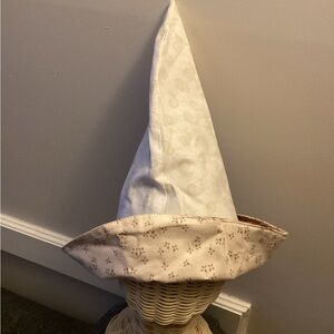 Kids 18” Toddler’s 100% Cotton Elf Hat Baby Wizard Good Guy Whites